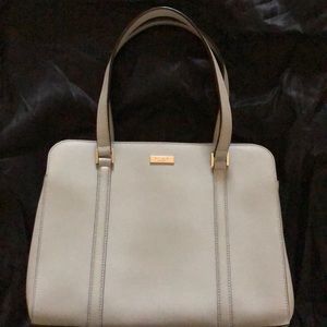 Kate Spade New York large gray tote shoulder bag
